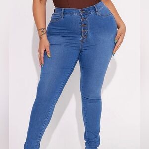 Blue High-Waisted Women Jeans